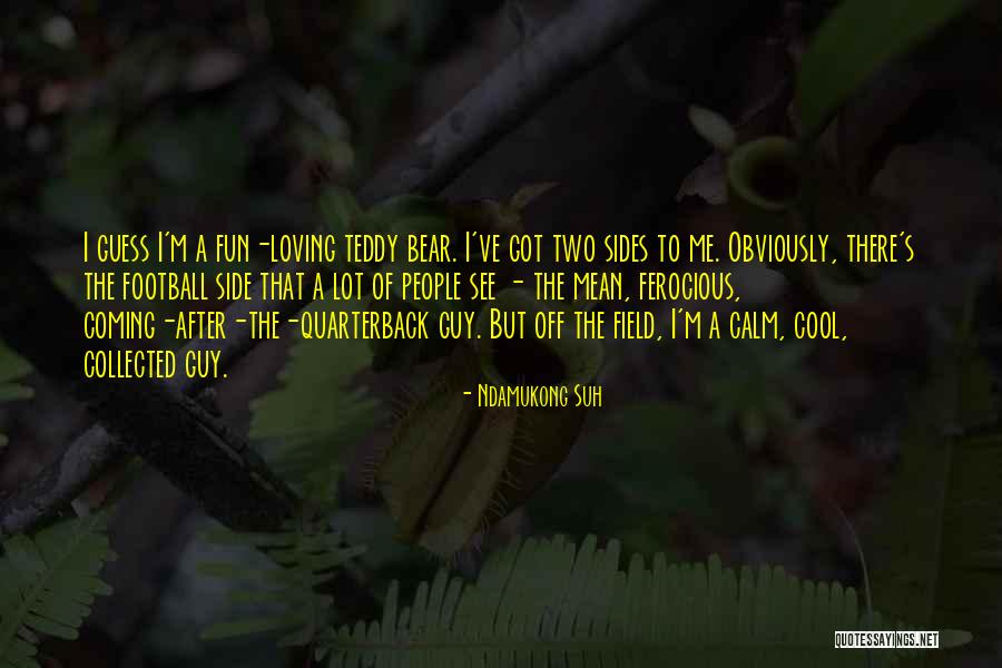 A Teddy Bear Quotes By Ndamukong Suh A Teddy Bear Quotes By Ndamukong Suh