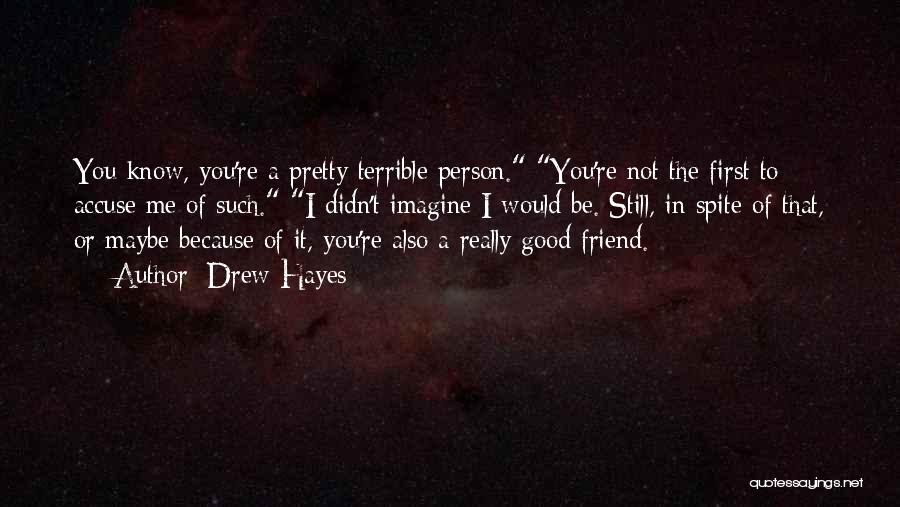 A Terrible Person Quotes By Drew Hayes