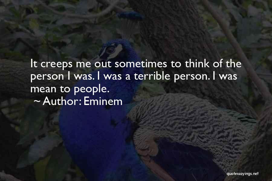 A Terrible Person Quotes By Eminem