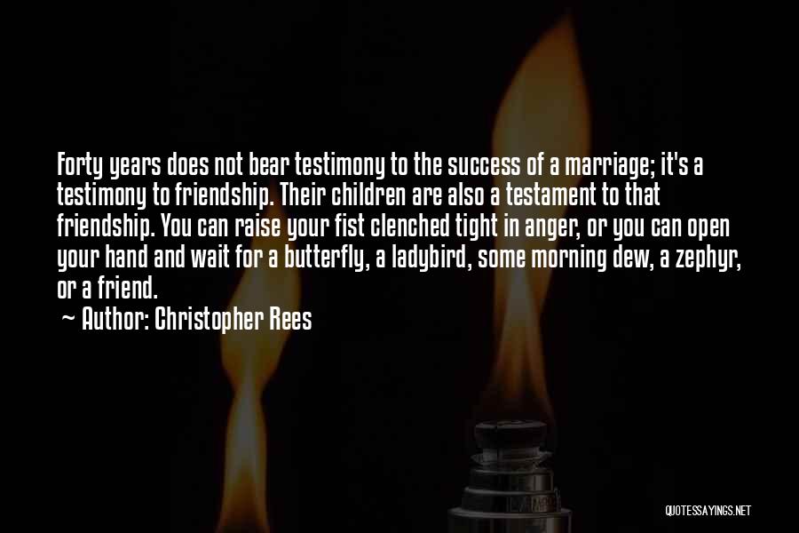 A Testimony Quotes By Christopher Rees