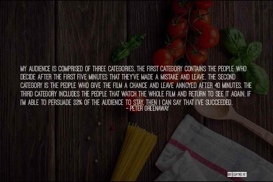 A Third Chance Quotes By Peter Greenaway