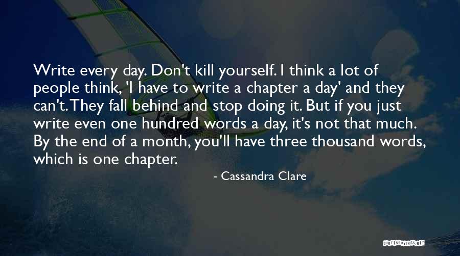 A Thousand Words A Day Quotes By Cassandra Clare A Thousand Words A Day Quotes By Cassandra Clare