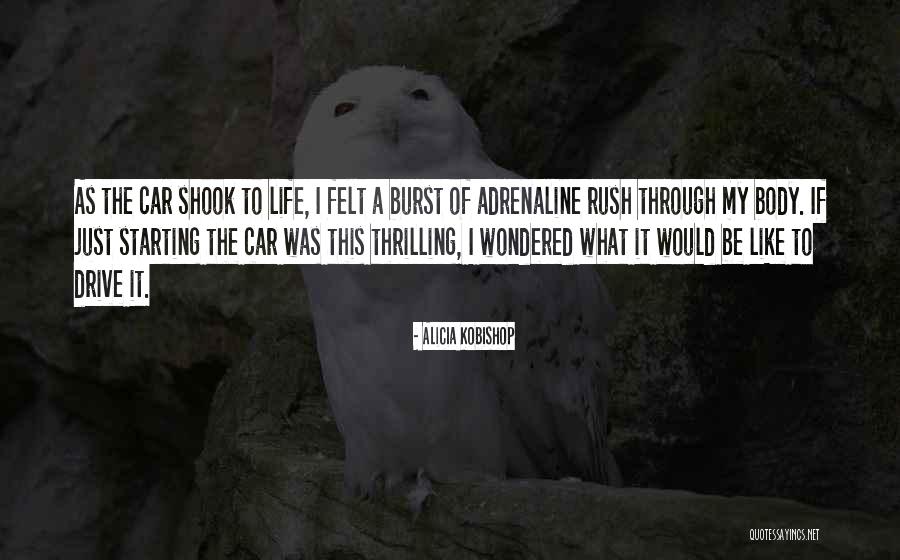 A Thrilling Life Quotes By Alicia Kobishop A Thrilling Life Quotes By Alicia Kobishop