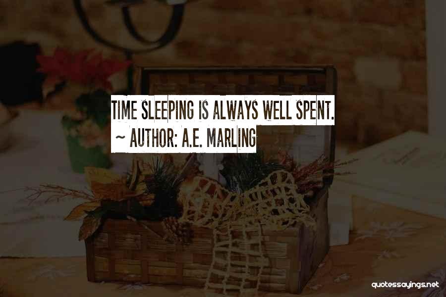 A Time Well Spent Quotes By A.E. Marling