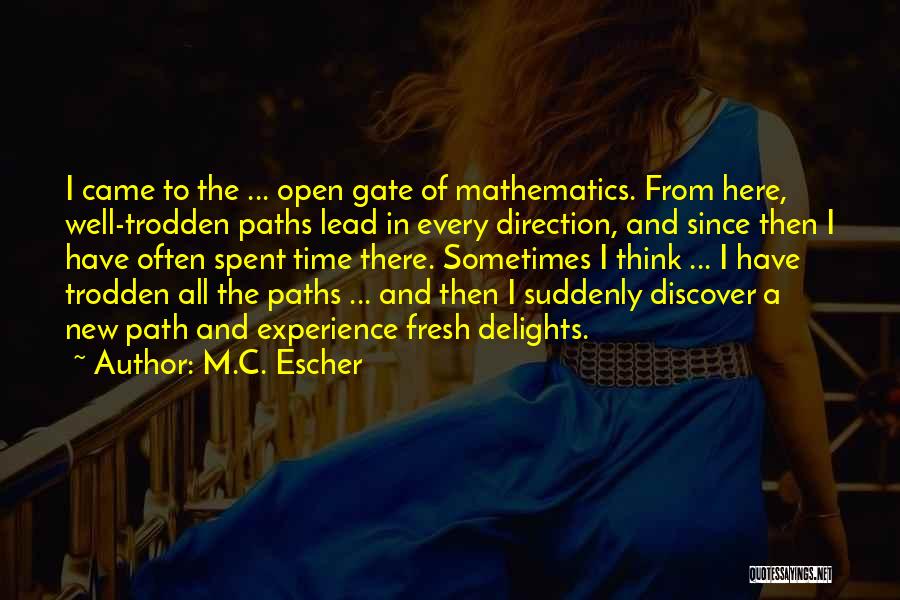 A Time Well Spent Quotes By M.C. Escher