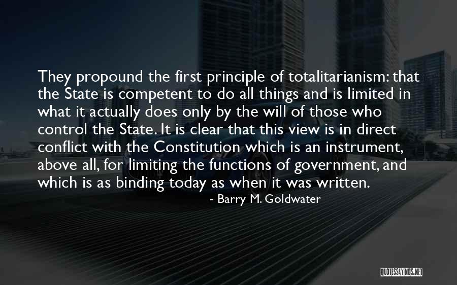 A Totalitarianism Government Quotes By Barry M. Goldwater A Totalitarianism Government Quotes By Barry M. Goldwater