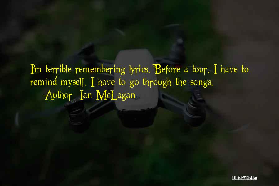 A Tour Quotes By Ian McLagan