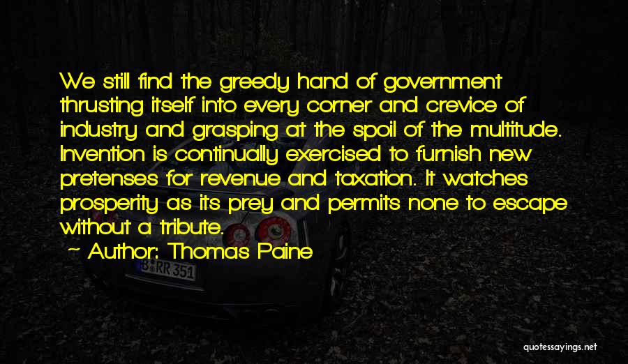 A Tribute Quotes By Thomas Paine