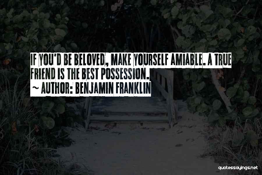 A True Best Friend Quotes By Benjamin Franklin