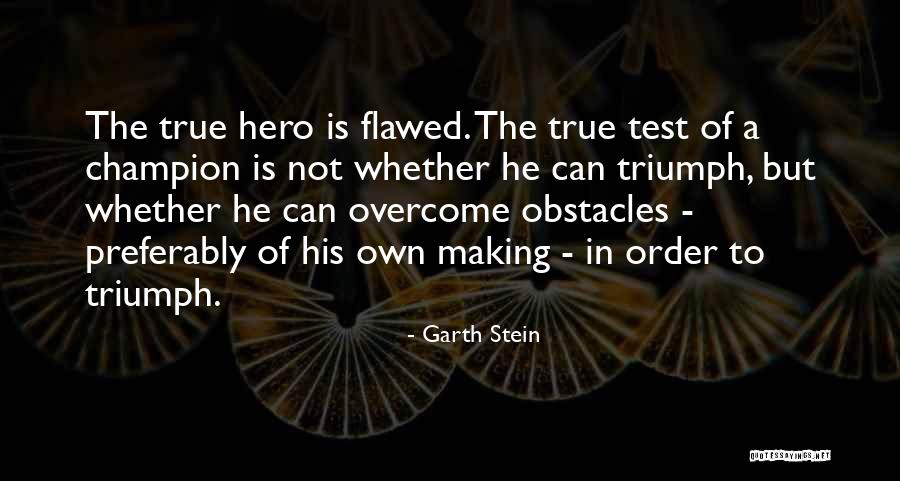 A True Champion Quotes By Garth Stein A True Champion Quotes By Garth Stein