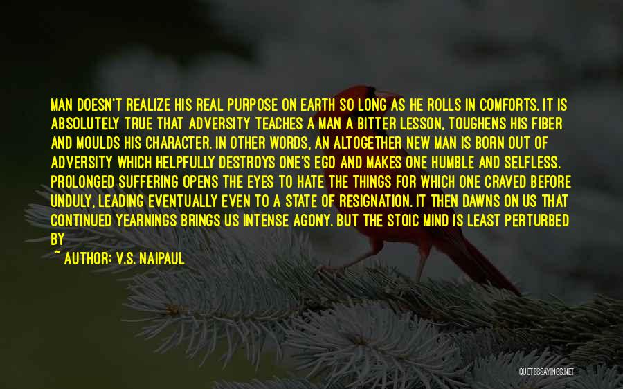 A True Man's Character Quotes By V.S. Naipaul