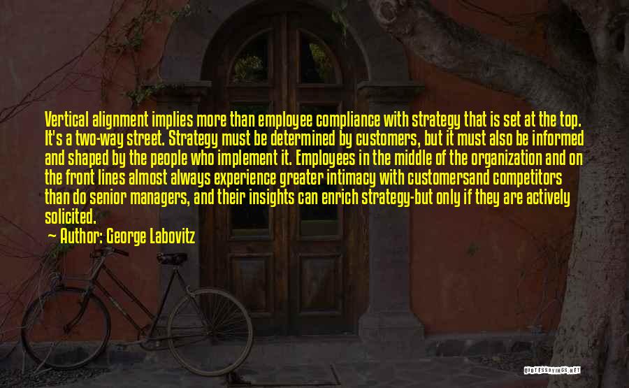 A Two Way Street Quotes By George Labovitz