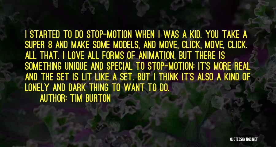 A Unique Kind Of Love Quotes By Tim Burton