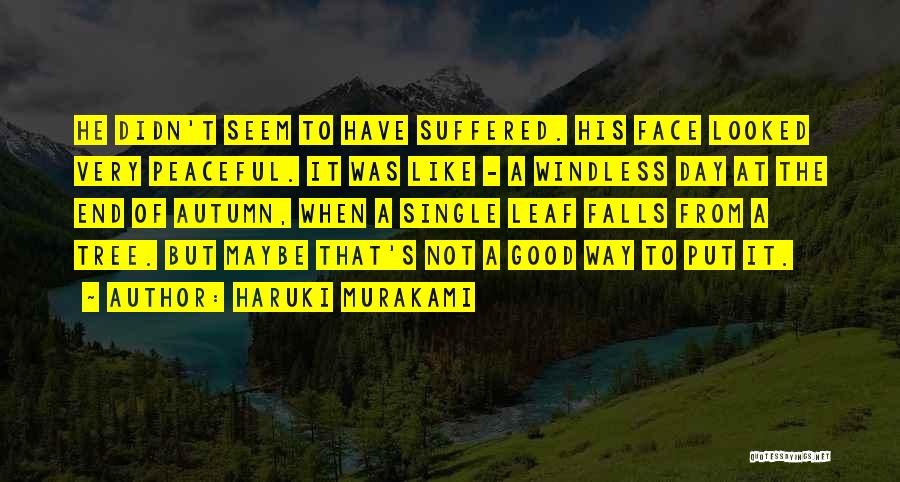 A Very Good Day Quotes By Haruki Murakami