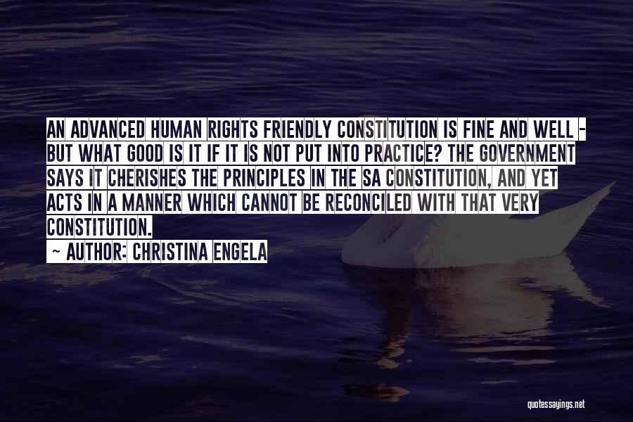 A Very Good Quotes By Christina Engela