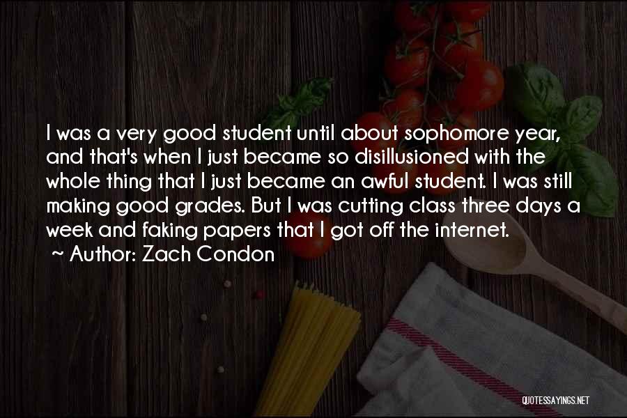 A Very Good Year Quotes By Zach Condon