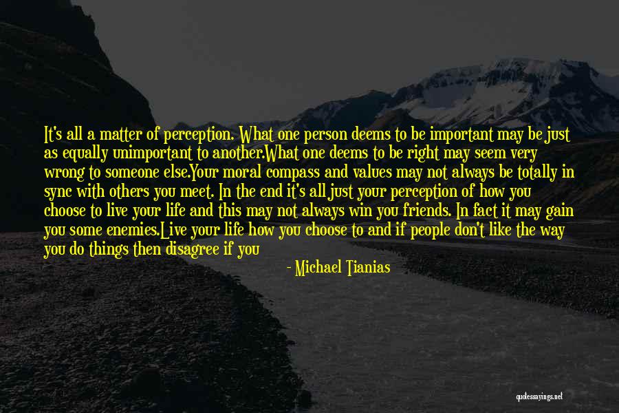 A Very Important Person Quotes By Michael Tianias