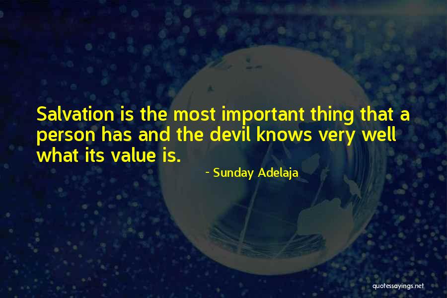 A Very Important Person Quotes By Sunday Adelaja