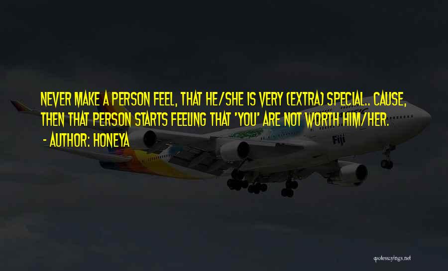 A Very Special Person Quotes By Honeya