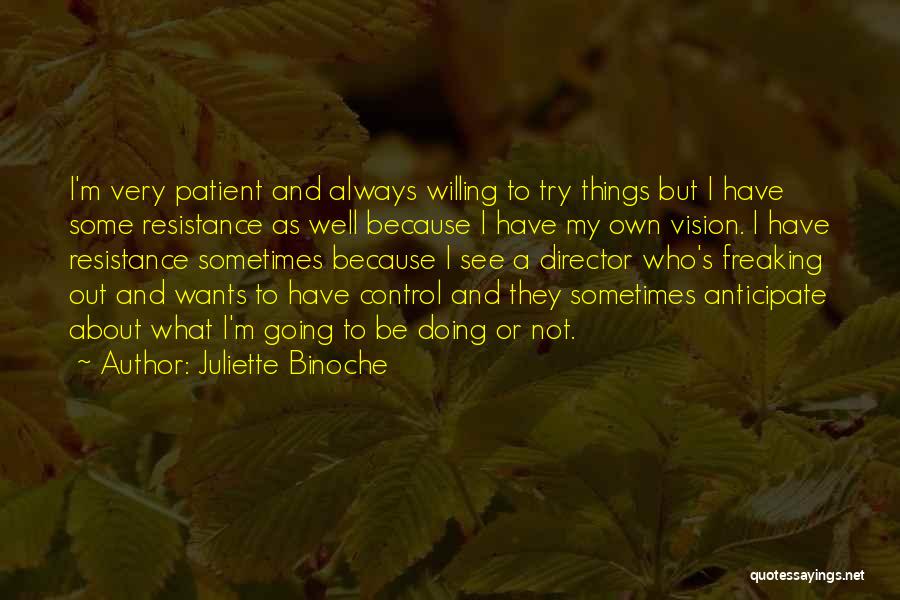 A Vision Quotes By Juliette Binoche