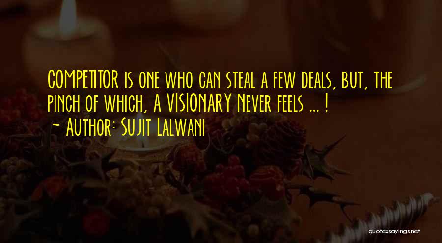 A Visionary Quotes By Sujit Lalwani