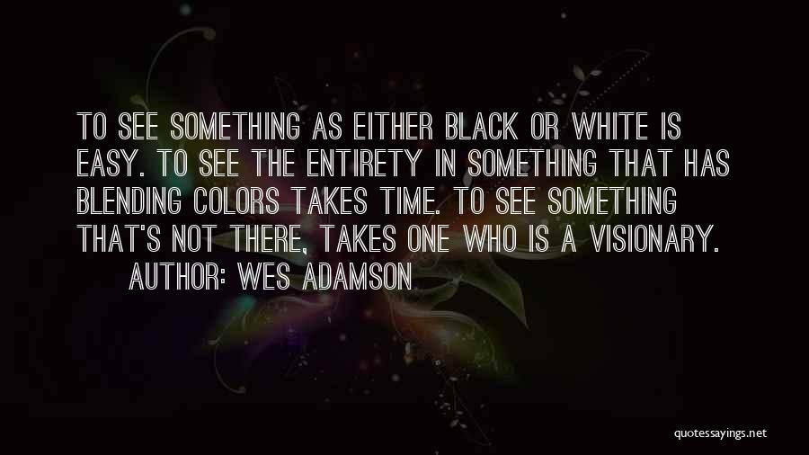 A Visionary Quotes By Wes Adamson