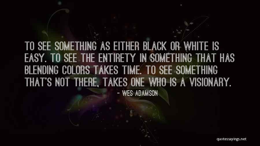 A Visionary Quotes By Wes Adamson