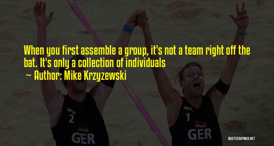 A Volleyball Team Quotes By Mike Krzyzewski