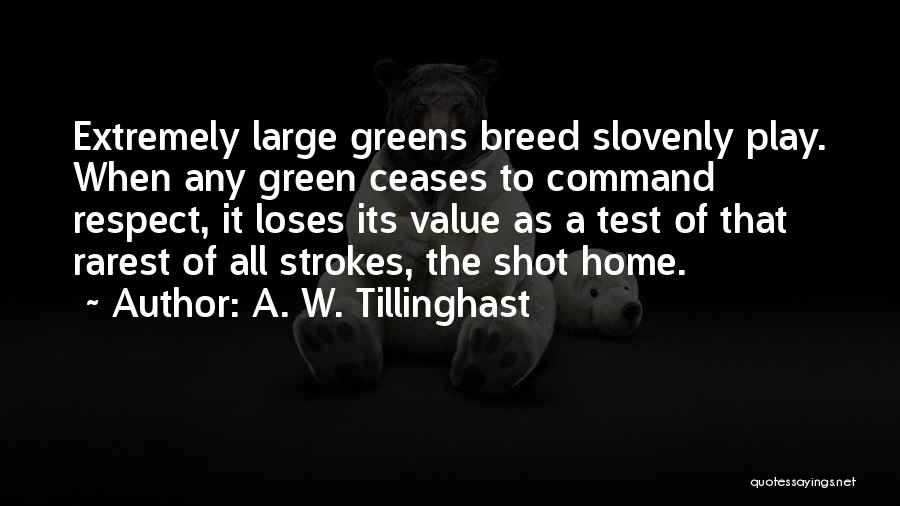 A. W. Tillinghast Quotes 1259663