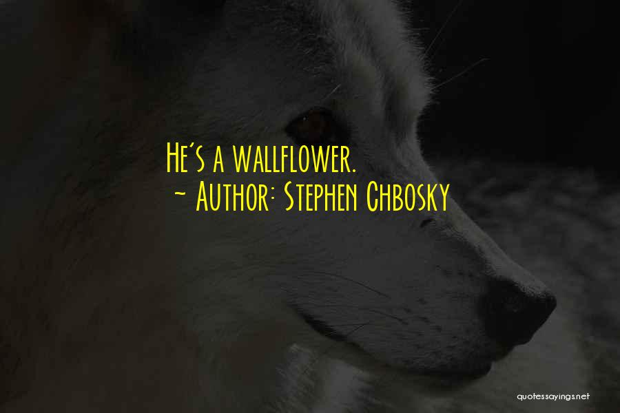 A Wallflower Quotes By Stephen Chbosky