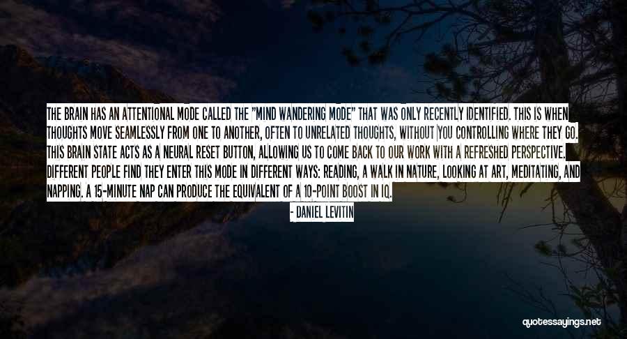 A Wandering Mind Quotes By Daniel Levitin