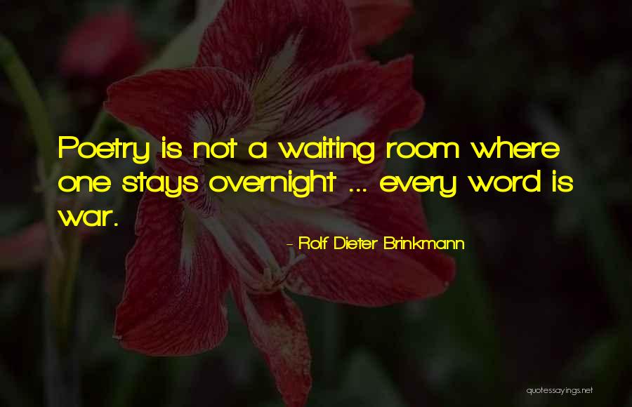 A War Room Quotes By Rolf Dieter Brinkmann