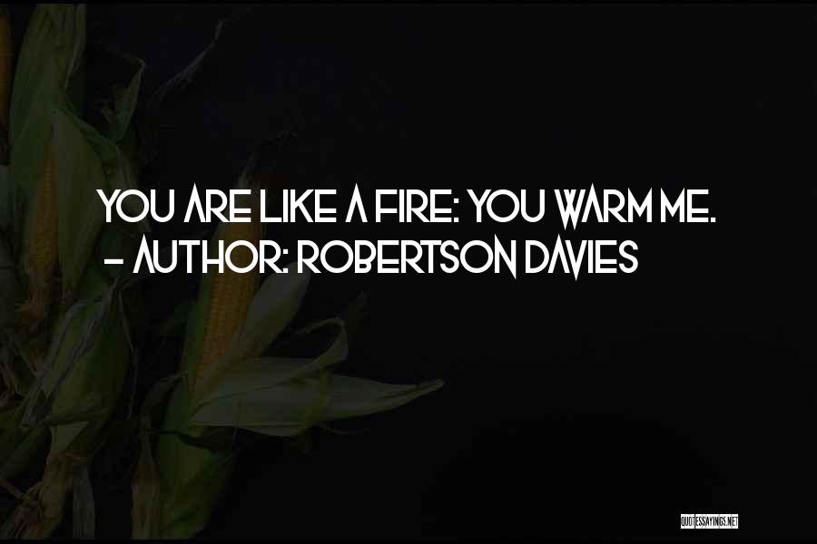 A Warm Fire Quotes By Robertson Davies