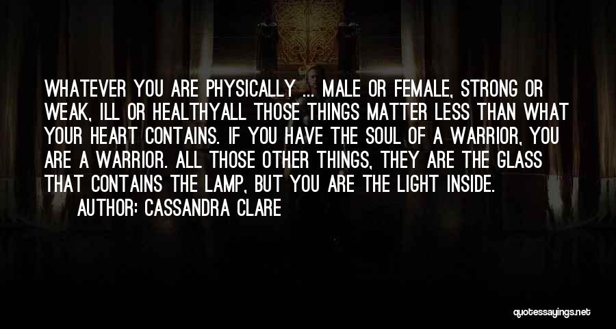 A Warrior Of Light Quotes By Cassandra Clare