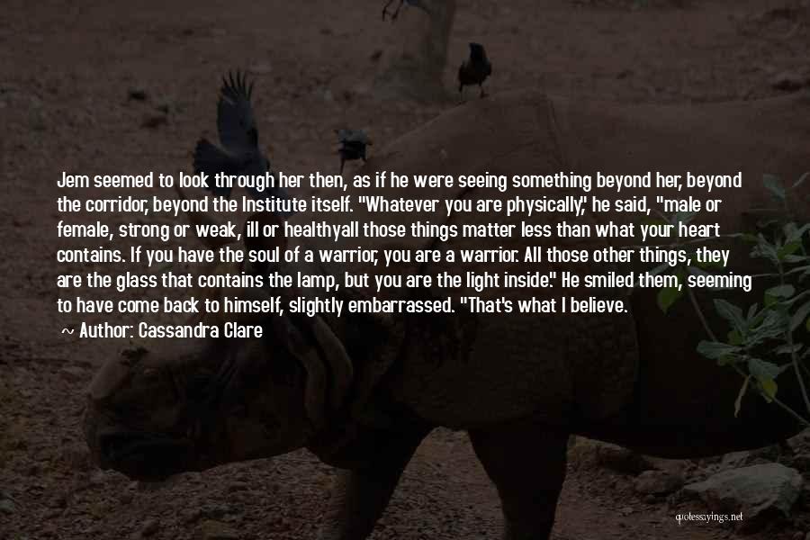 A Warrior Of Light Quotes By Cassandra Clare