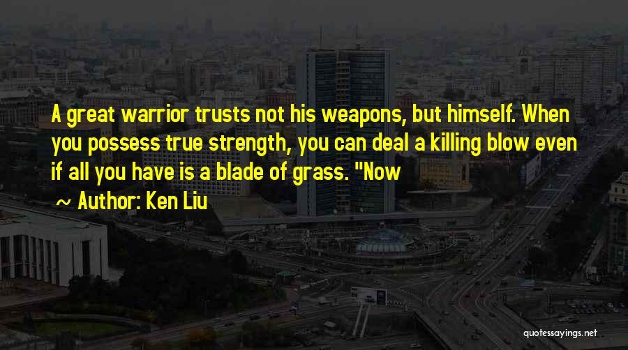 A Warrior Quotes By Ken Liu