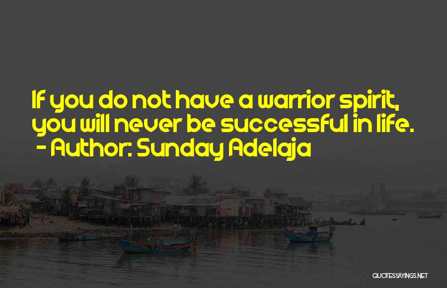 A Warrior Spirit Quotes By Sunday Adelaja