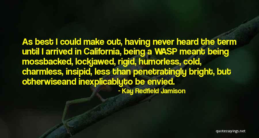 A Wasp Quotes By Kay Redfield Jamison A Wasp Quotes By Kay Redfield Jamison