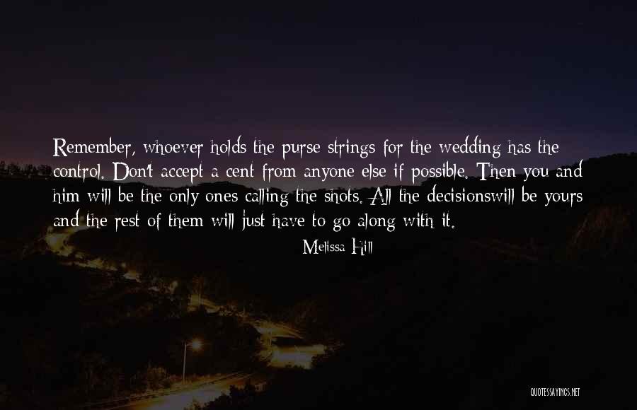 A Wedding Quotes By Melissa Hill