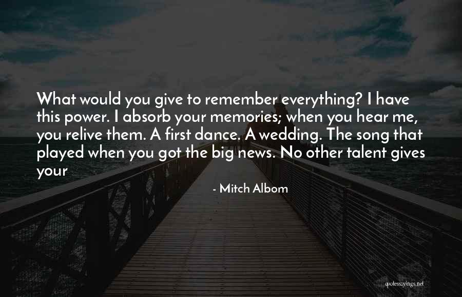 A Wedding Quotes By Mitch Albom