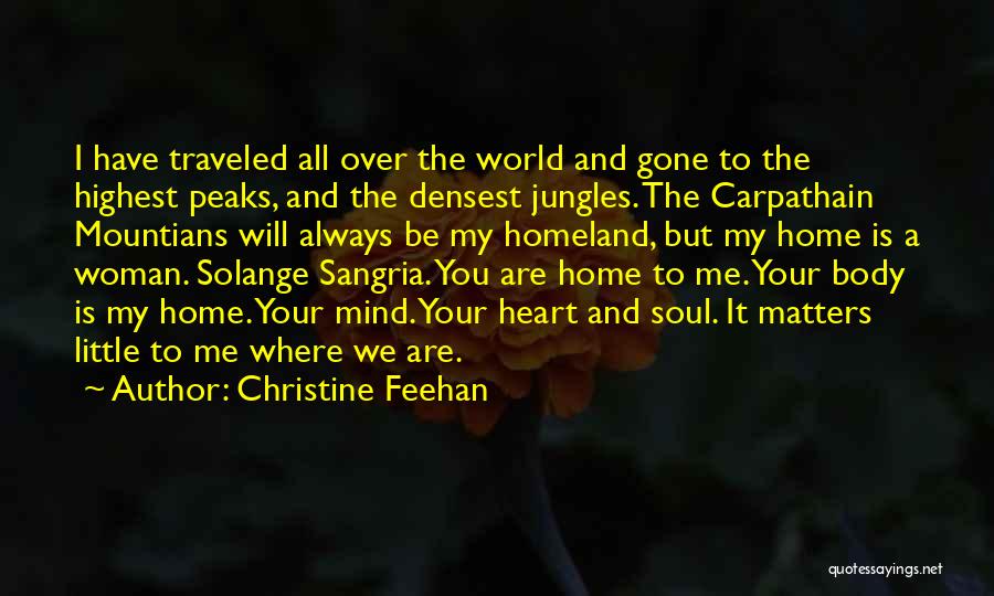 A Well Traveled Woman Quotes By Christine Feehan