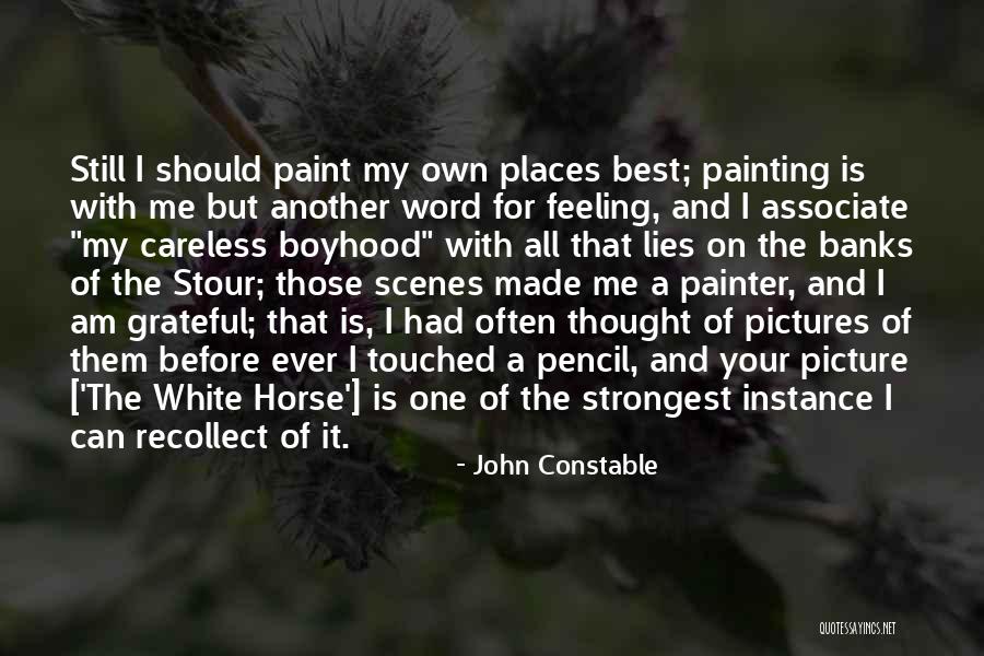 A White Horse Quotes By John Constable