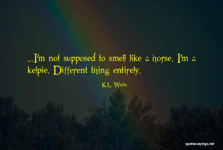 A White Horse Quotes By K.L. White