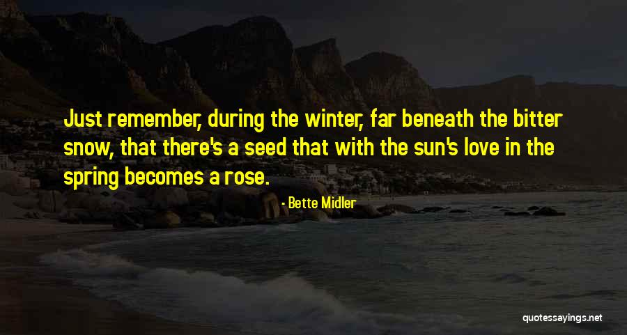 A Winter S Love Quotes By Bette Midler