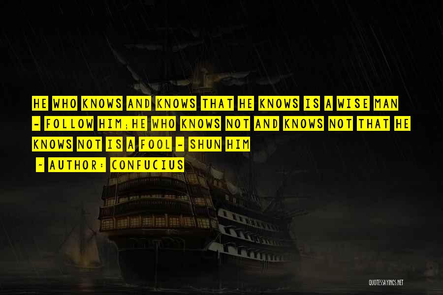 A Wise Man And A Fool Quotes By Confucius