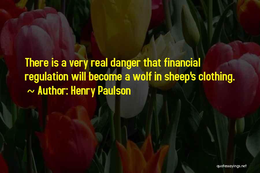 A Wolf In Sheep's Clothing Quotes By Henry Paulson