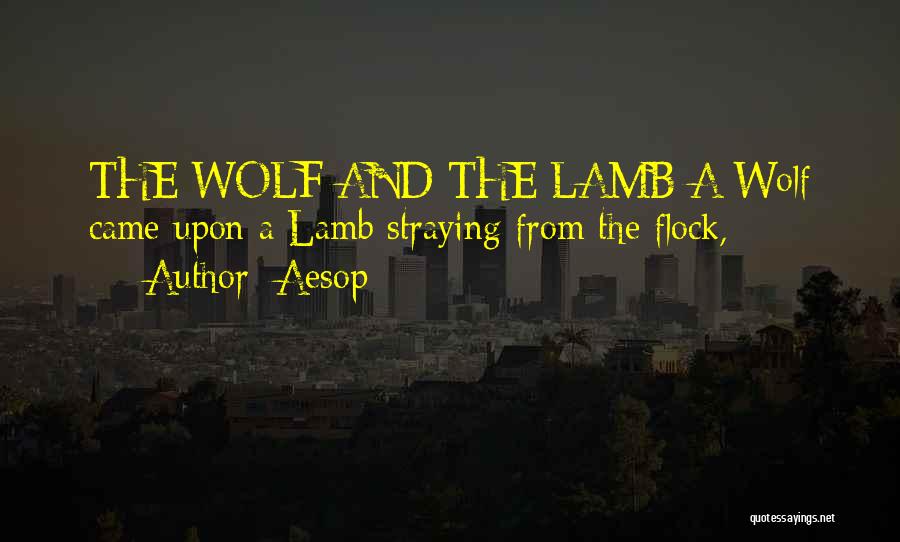 A Wolf Quotes By Aesop