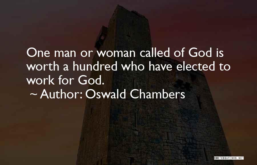 A Woman Worth Quotes By Oswald Chambers