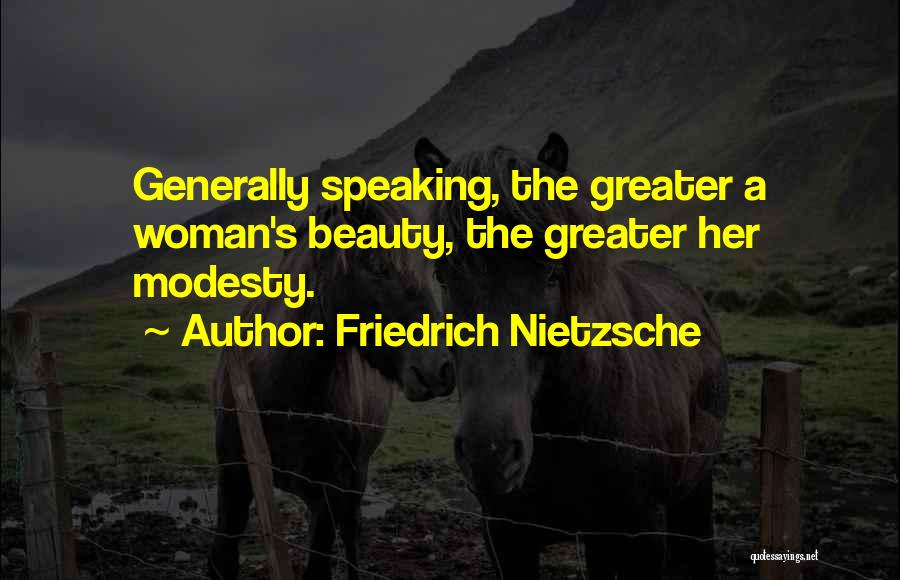 A Woman's Beauty Quotes By Friedrich Nietzsche