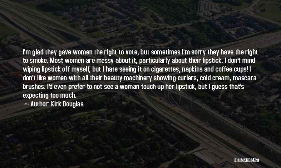 A Woman's Beauty Quotes By Kirk Douglas